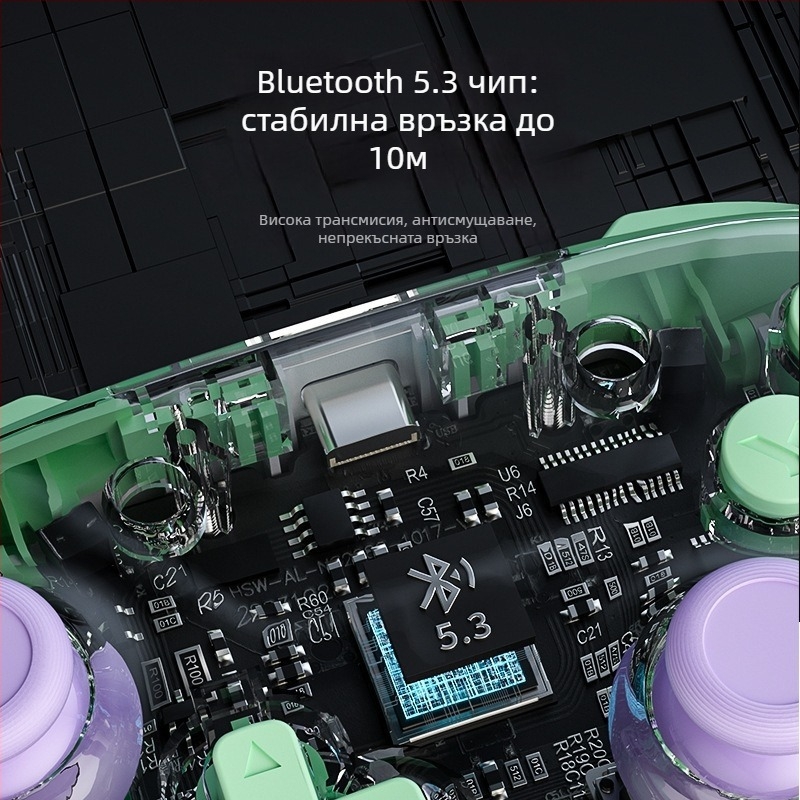 Aolion Rococo Pro безжичен геймпад – Type-C, вибрация, съвместим със Switch, PC и мобилни устройства