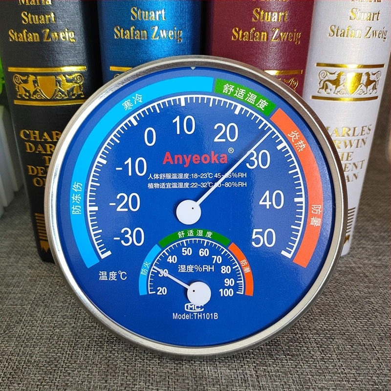 Bodford указателен термометър и хигромер, измерва температура и влажност, за детска стая, домашна и офисна употреба