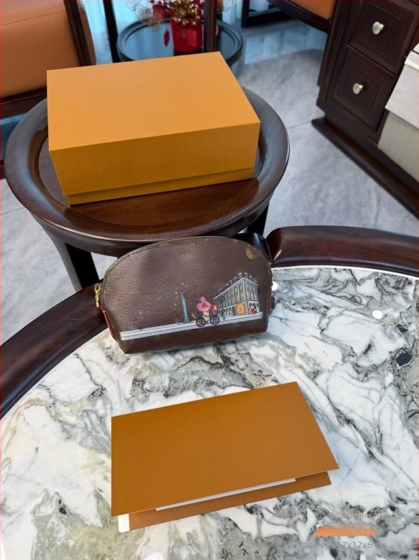 Чанта за козметика с дизайн на черупка, PU кожа, водоустойчива, ултралека, голям капацитет