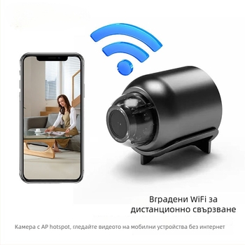 X5 HD камера, 1080p, нощно виждане, TF карта за съхранение, дистанционно наблюдение