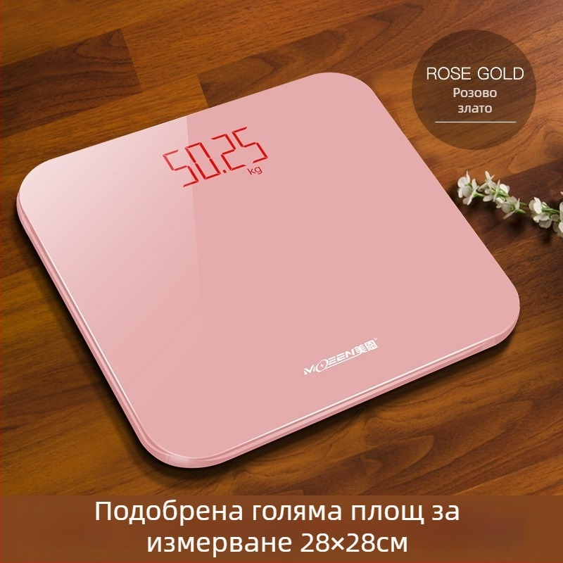 Везна за тяло Meien USB зареждане – прецизно измерване на тегло, мазнини, калории и влажност до 150 кг