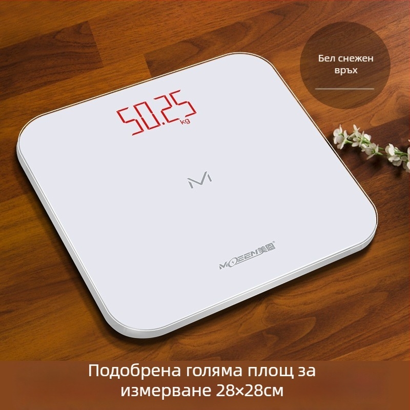 Везна за тяло Meien USB зареждане – прецизно измерване на тегло, мазнини, калории и влажност до 150 кг
