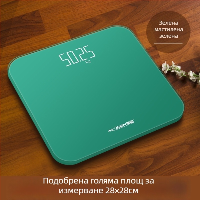 Везна за тяло Meien USB зареждане – прецизно измерване на тегло, мазнини, калории и влажност до 150 кг
