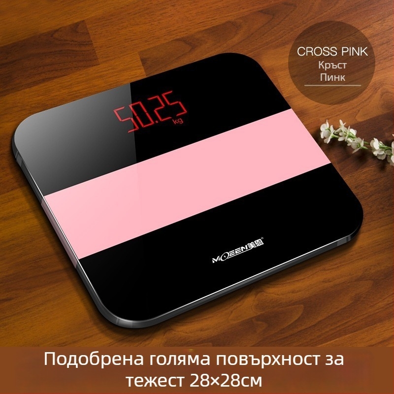 Везна за тяло Meien USB зареждане – прецизно измерване на тегло, мазнини, калории и влажност до 150 кг