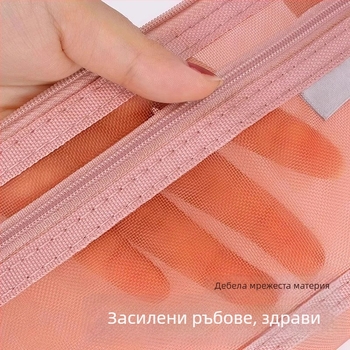 Несесер за моливи с двойна мрежеста прозрачност за изпити | Pengyi SCWSBD, Материал: Друг, Стил: Прост, Пол: Универсален