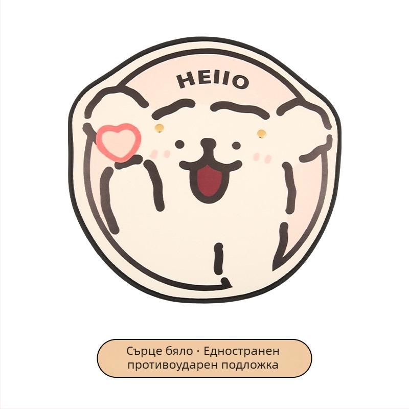 Задна защитна подложка за автомобил с карикатурен дизайн, PU материал, пълнеж от пяна, универсална, марка Xuan ruyi (Подходяща за всички сезони; Карикатурен мотив; PU; Пълнеж от пяна; Xuan ruyi)