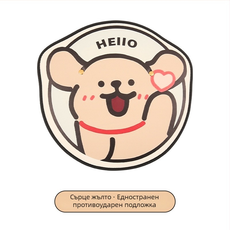 Задна защитна подложка за автомобил с карикатурен дизайн, PU материал, пълнеж от пяна, универсална, марка Xuan ruyi (Подходяща за всички сезони; Карикатурен мотив; PU; Пълнеж от пяна; Xuan ruyi)