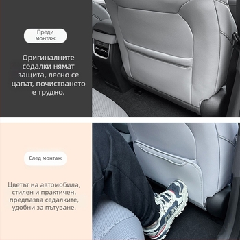 Xpeng Mona M03 Подплатена подложка против удари за седалката – кожена, защита за задния въздушен изход, устойчива на мръсотия, интериорен аксесоар за всички сезони