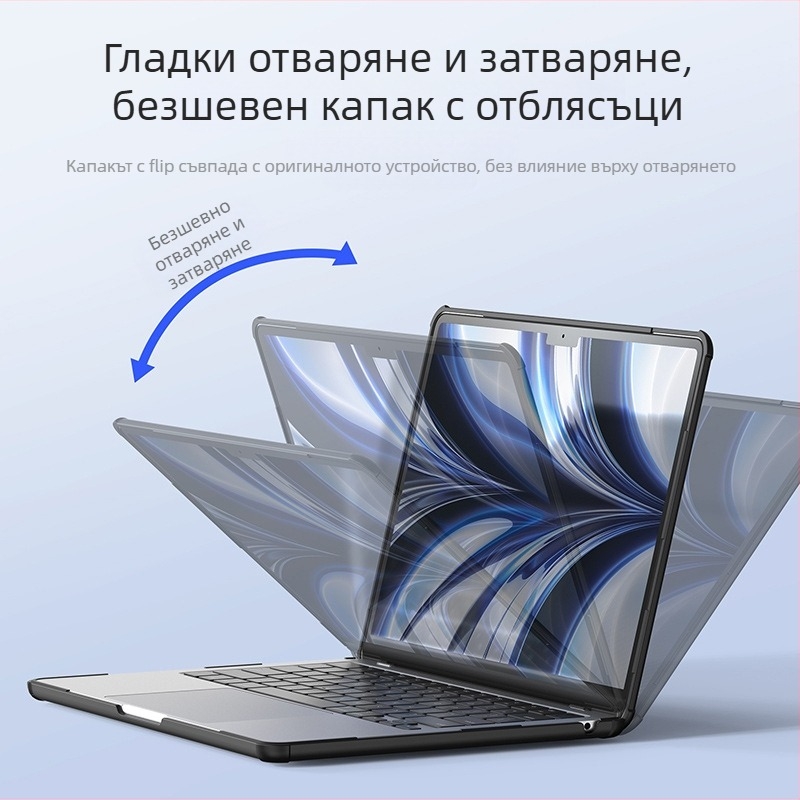 TPU защитен калъф за MacBook Air и други лаптопи – тънък, лек, анти падане, с охлаждане; модел LCGH-LCGM; DUX DUCIS