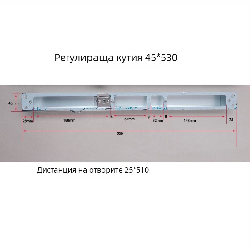 Комплект обков за заключване на врати — регулируем централен контрол, неръждаема стомана и желязо, модерен стил