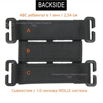 Лируида ултралек найлонов Velcro тактически аксесоар за раница със система MOLLE, база за маншет, отделяема
