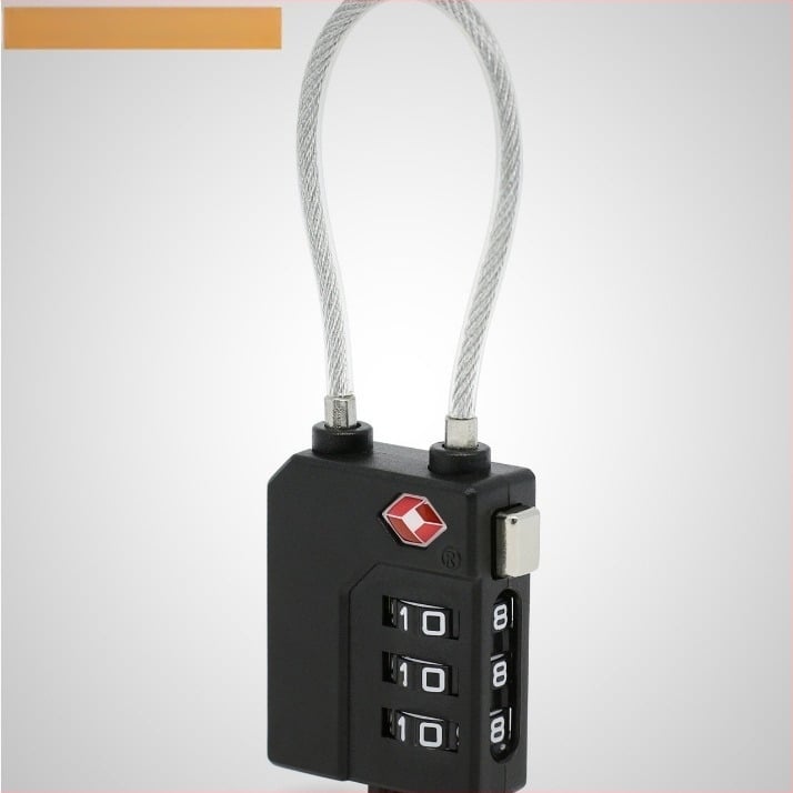 TSA21100 PC пластмасов заключващ код за багаж – тип: код за митнически контрол, 3–4 мм дебелина на заключващия прът, модерен стил