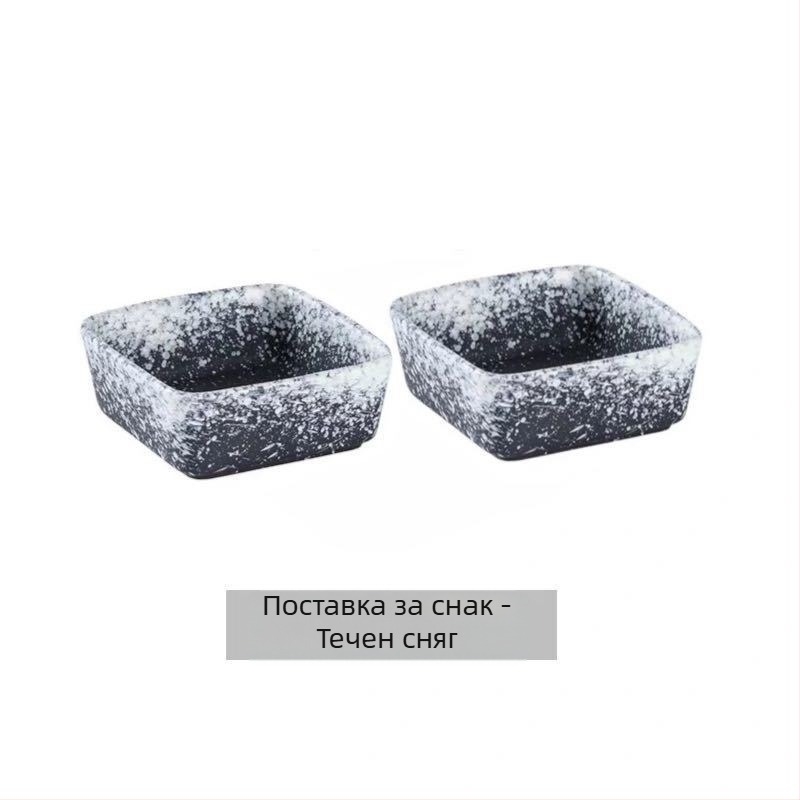 Керамична разделена чиния за плодове, японски стил, модерен минималистичен дизайн, марка Unique, пусната през 2023 г.