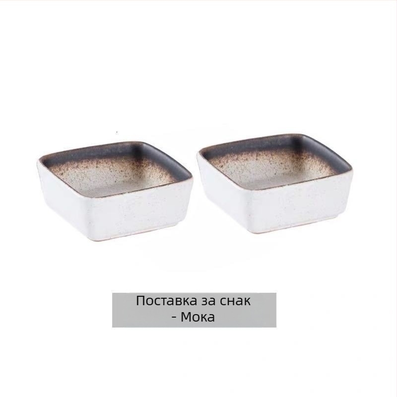 Керамична разделена чиния за плодове, японски стил, модерен минималистичен дизайн, марка Unique, пусната през 2023 г.