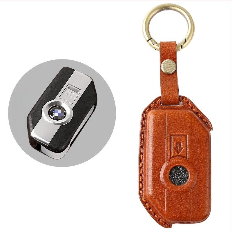 BMW мотоциклет кожен калъф за ключ (кожа, ретро стил, персонализируем, частна марка)