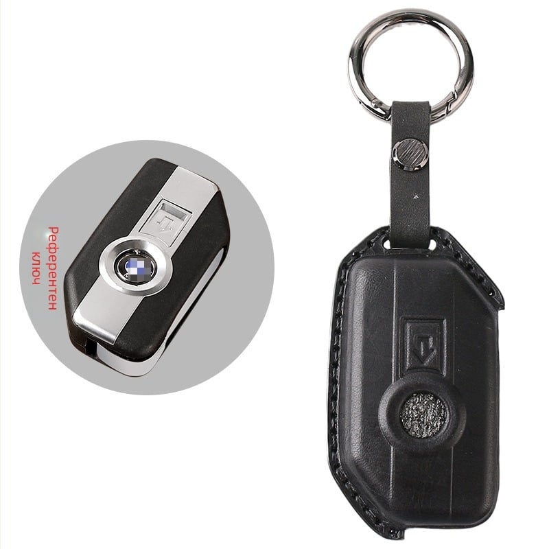 BMW мотоциклет кожен калъф за ключ (кожа, ретро стил, персонализируем, частна марка)