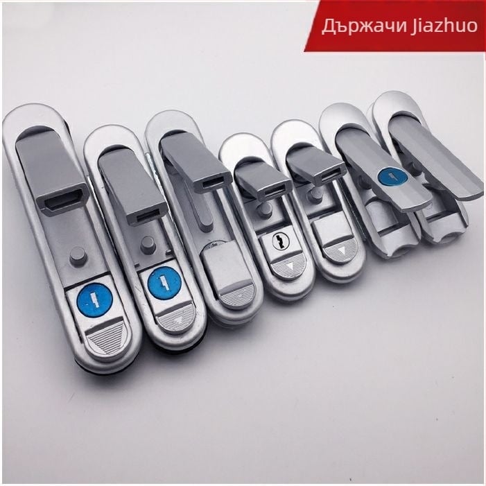 Заключалка с изпъкваща дръжка AB302 за разпределителна кутия/шкаф – плоска заключалка AB303-1/-2, цинкова сплав, Тип C