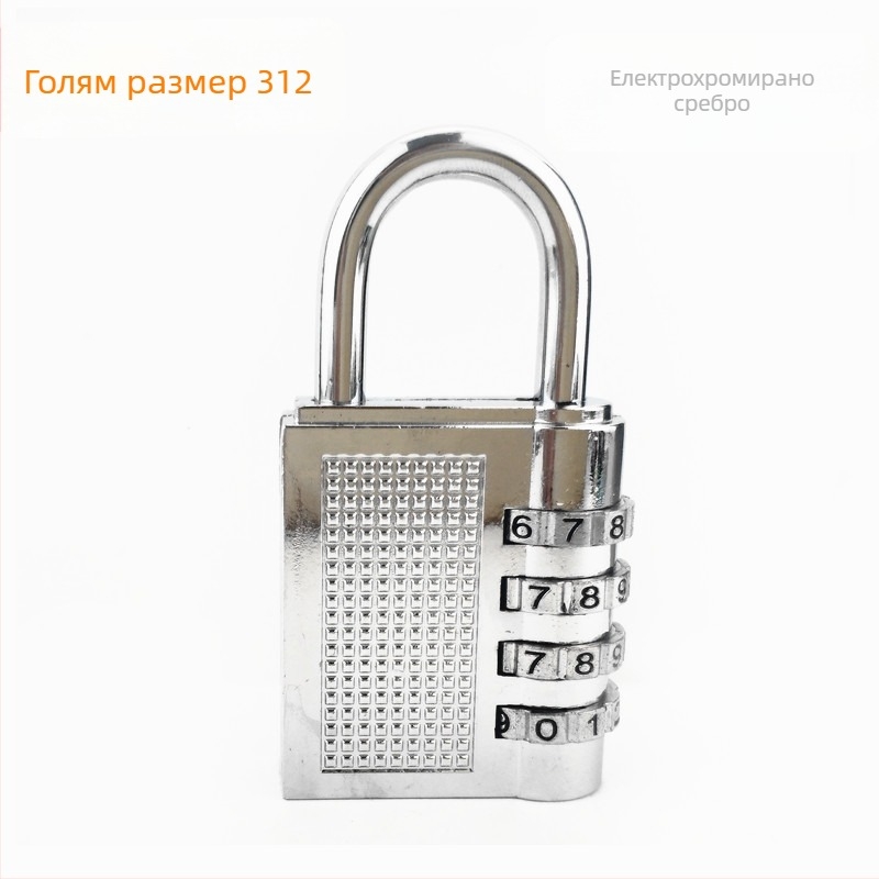 Шкаф за заключване с механичен заключващ механизъм, модел 312, цинкова сплав, дебелина на заключващия прът 6 мм, разстояние между пръчките 20 мм, подходящ за дом, офис, фитнес зала и фабрика