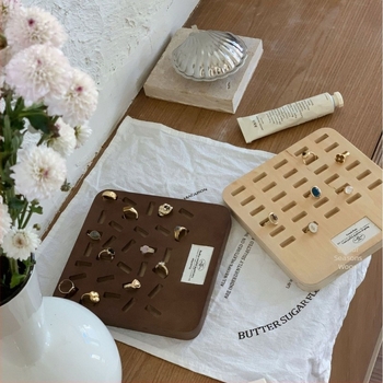 Дървена платка за показване на бижута, едно парче, нестандартна форма, дървена сплайс конструкция, артистичен стил