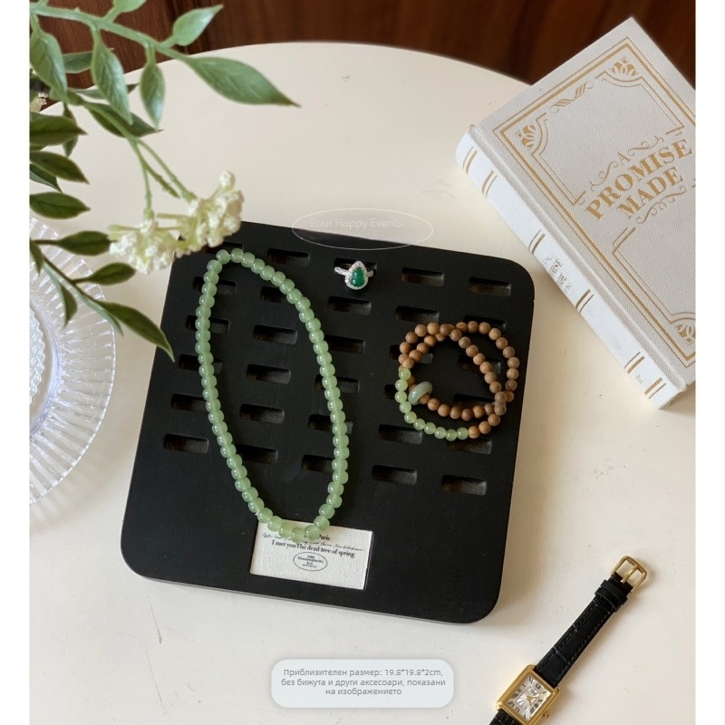 Дървена платка за показване на бижута, едно парче, нестандартна форма, дървена сплайс конструкция, артистичен стил