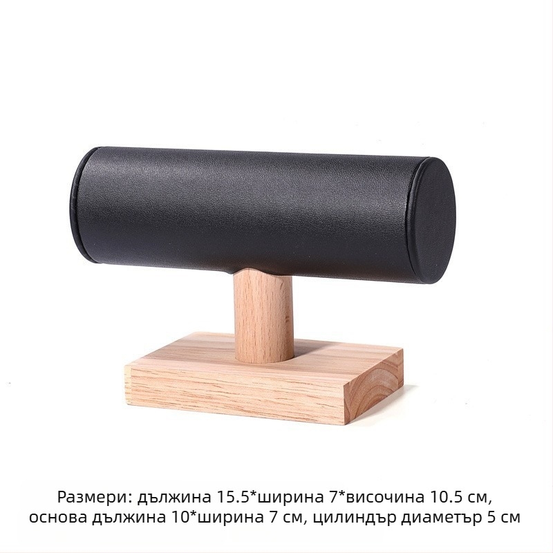 Стойка за бижута с I-образен дисплей, дървена конструкция, първи слой, артистичен стил, слепване