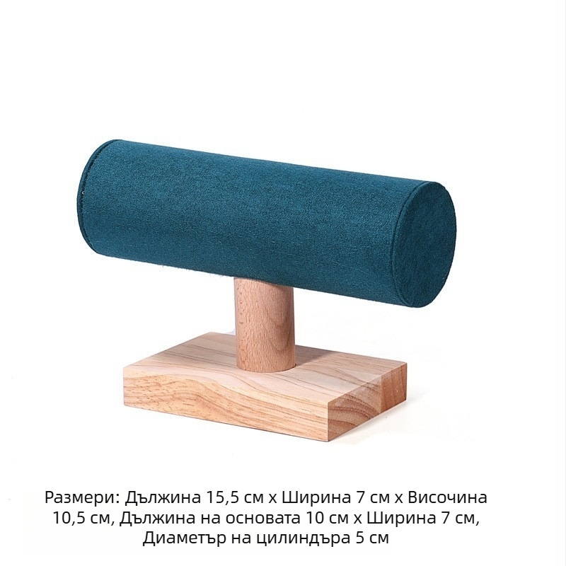 Стойка за бижута с I-образен дисплей, дървена конструкция, първи слой, артистичен стил, слепване