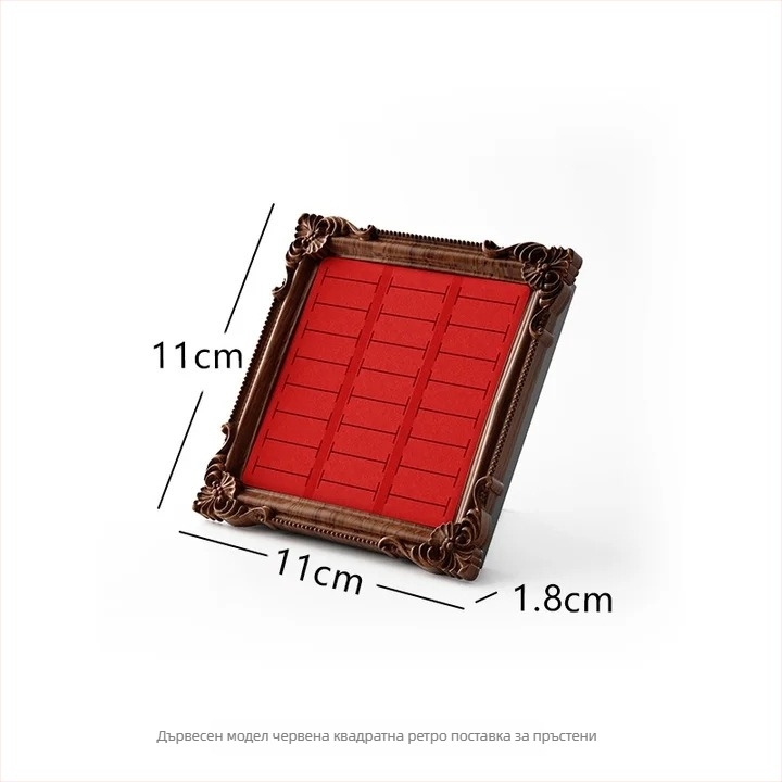 Ретро държач за бижута в европейски стил със смолна тава, настолен монтаж, едноетажно, мултифункционален и преносим