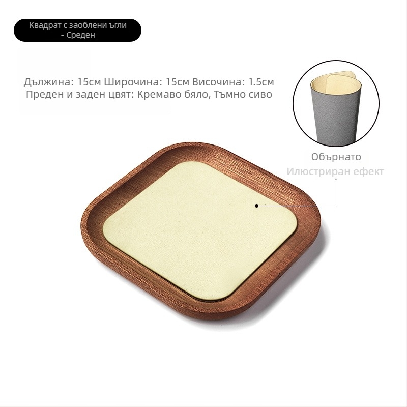 Дървен дисплей за бижута за мъниста и гривни, масивно дърво, античен стил, издание пролет 2025, ново