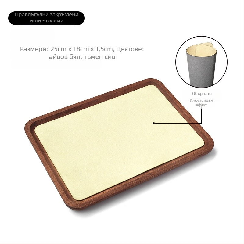 Дървен дисплей за бижута за мъниста и гривни, масивно дърво, античен стил, издание пролет 2025, ново