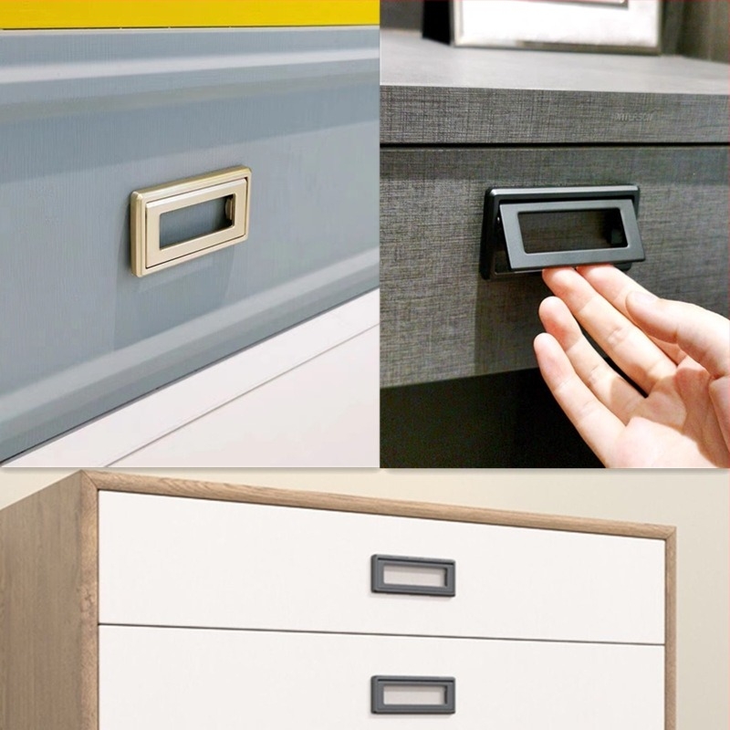 Цинкова сплав плоска дръжка за гардероб и чекмеджета, модерен минималистичен дизайн, скрита дръжка, електроплатирана повърхност, питч 32/64/96