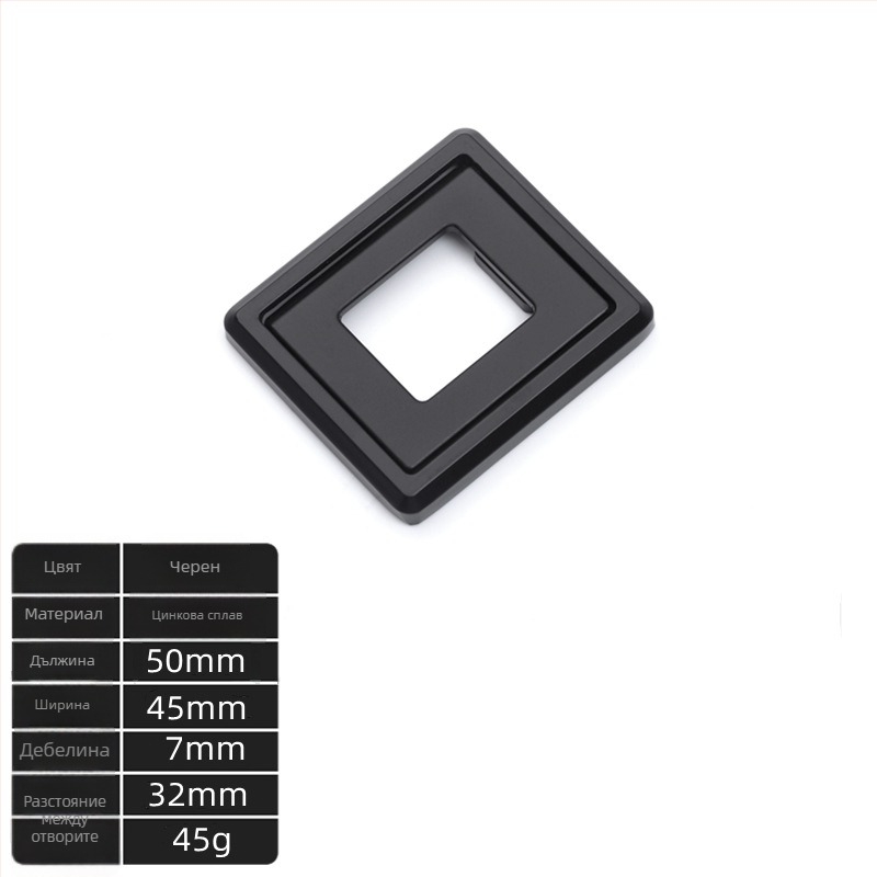 Цинкова сплав плоска дръжка за гардероб и чекмеджета, модерен минималистичен дизайн, скрита дръжка, електроплатирана повърхност, питч 32/64/96