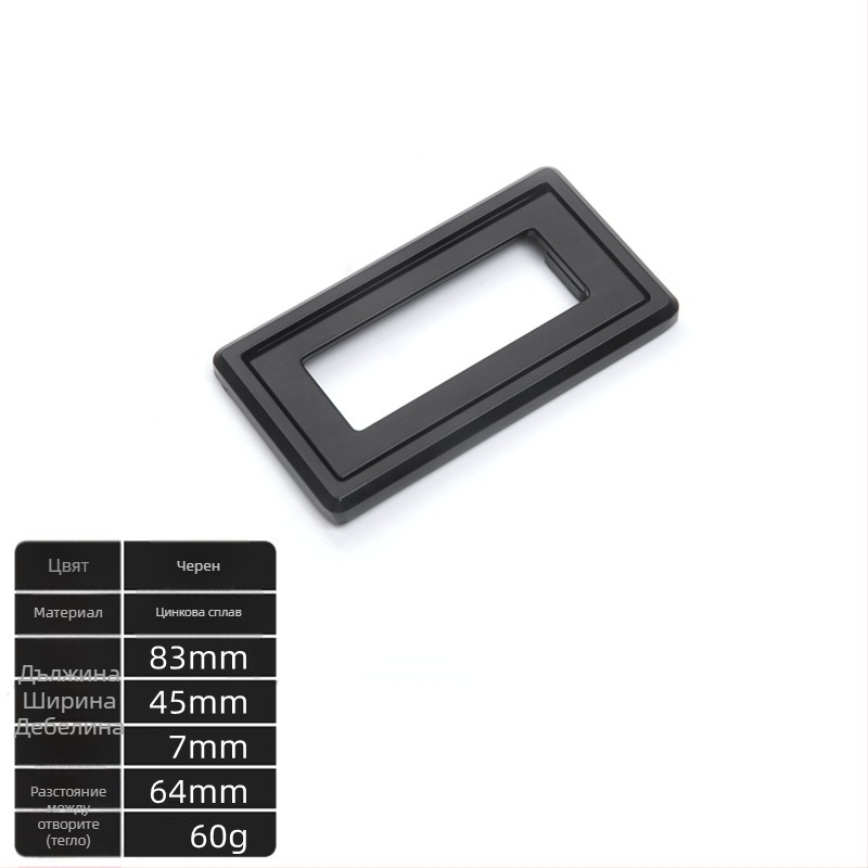 Цинкова сплав плоска дръжка за гардероб и чекмеджета, модерен минималистичен дизайн, скрита дръжка, електроплатирана повърхност, питч 32/64/96