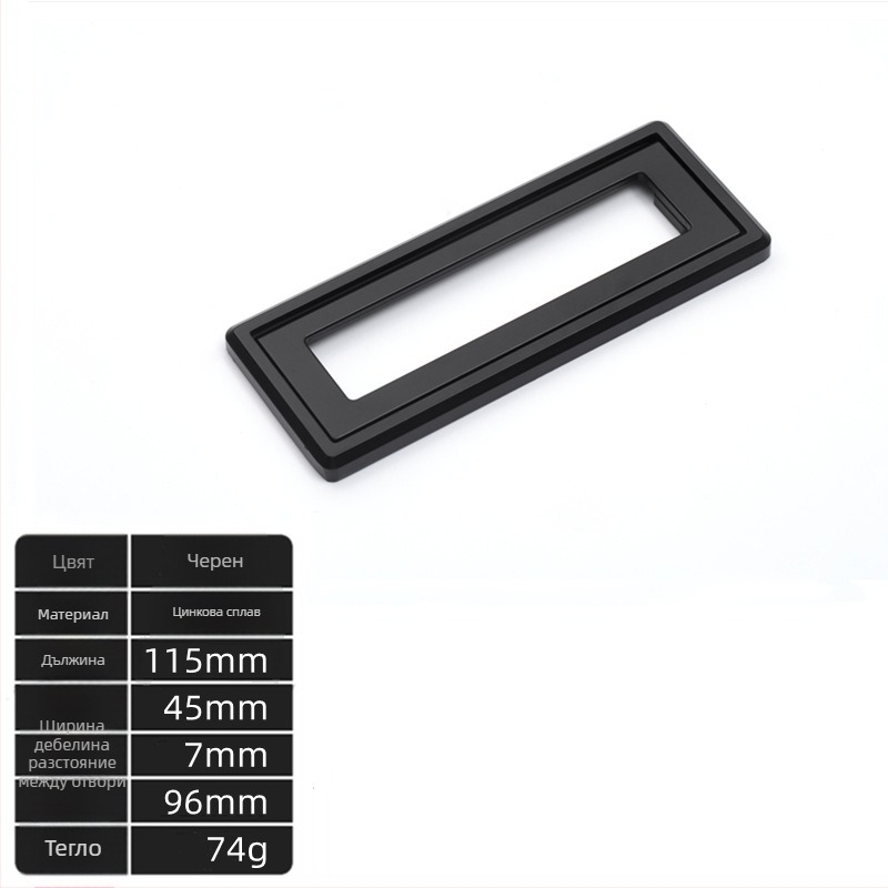 Цинкова сплав плоска дръжка за гардероб и чекмеджета, модерен минималистичен дизайн, скрита дръжка, електроплатирана повърхност, питч 32/64/96