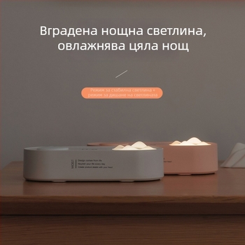 Увлажнител за бутилка вода с USB захранване, 1 изход за мъгла, резервоар 1,0–2,5 л, подходящ за площи 31–40 м², шум 36–45 дБ