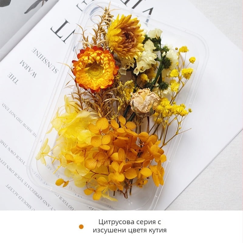 DIY комплект за сушени цветя – смесени сушени цветя и гипсофила, Mingmens