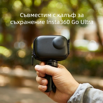 Shadowstone калъф за Insta360 Go Ultra — водоустойчив EVA и велур калъф, съвместим с Go Ultra, преносим органайзер за камера