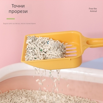 Лопатка за котешки пясък Mengcheng PP – универсална, лицензирана частна марка