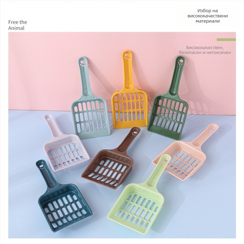 Лопатка за котешки пясък Mengcheng PP – универсална, лицензирана частна марка