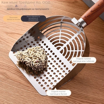 Лопатка за котешка тоалетна – удебелена конструкция, с финни дупки, издръжлива пластмаса; марка Piece; за други приложения