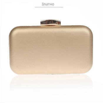 PU кожена вечерна чанта, clutch с джоб за телефон, твърд капак за затваряне, хоризонтално квадратна форма