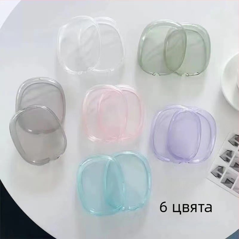 AirPods Max защитен калъф от TPU, прозрачен мек корпус, инжекционно формован, съвместим с Apple