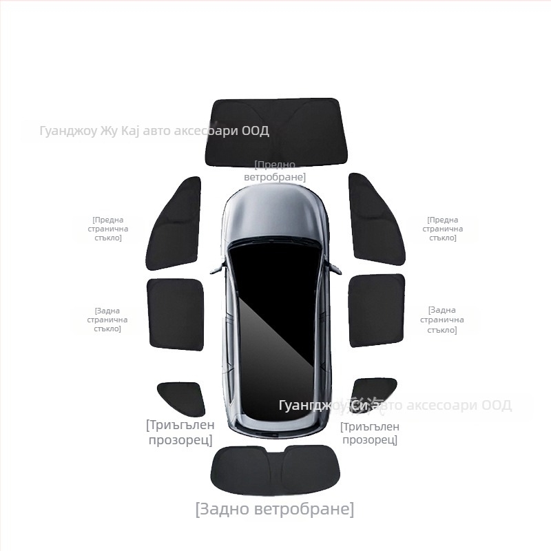 Автомобилна слънцезащитна завеса за странични прозорци — мрежеста завеса за поверителност, монтаж snap-in, защита от слънце и изолация за M5/M7/M8/M9