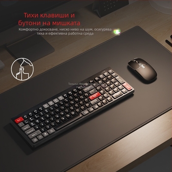 KM880 Безжична клавиатура и мишка USB комплект