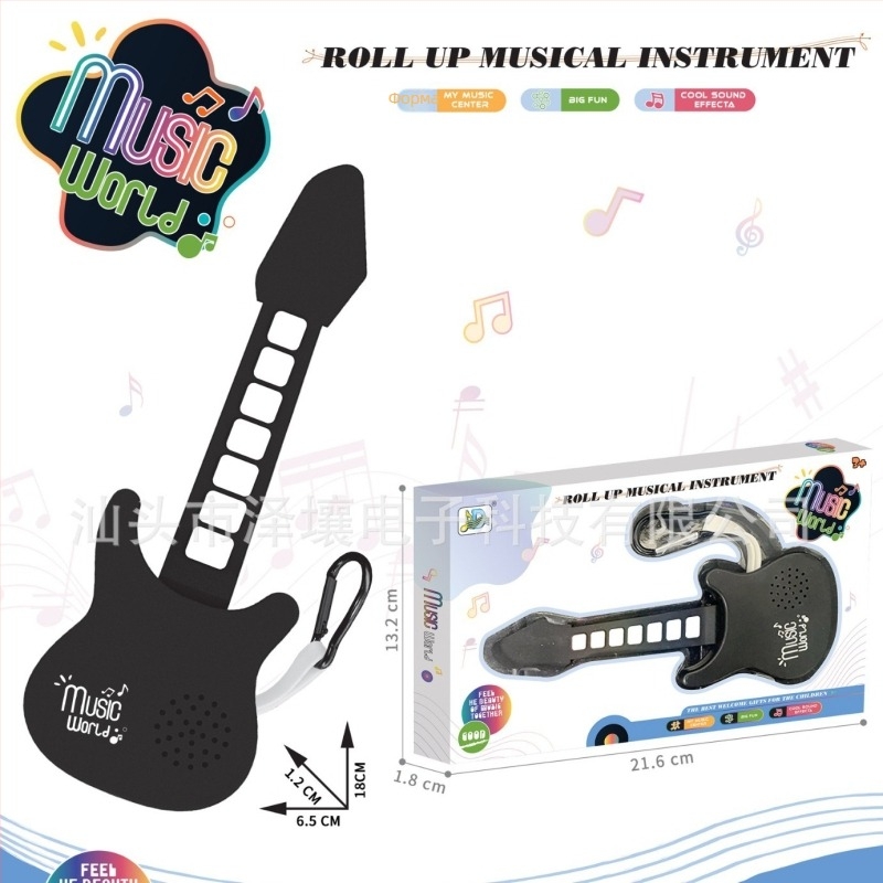 12-клавишна електронна клавиатура, силиконово тяло, полифония 16, под 100 тона, до 10 демонстрационни песни.