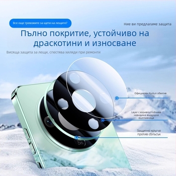 Телефонен калъф: пълен обхват, луксозен стил; стъклен материал; съвместим с Huawei