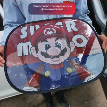 Автомобилен слънцезащитен филм с мрежест материал, прозрачен, подходящ за общи модели, окачен монтаж