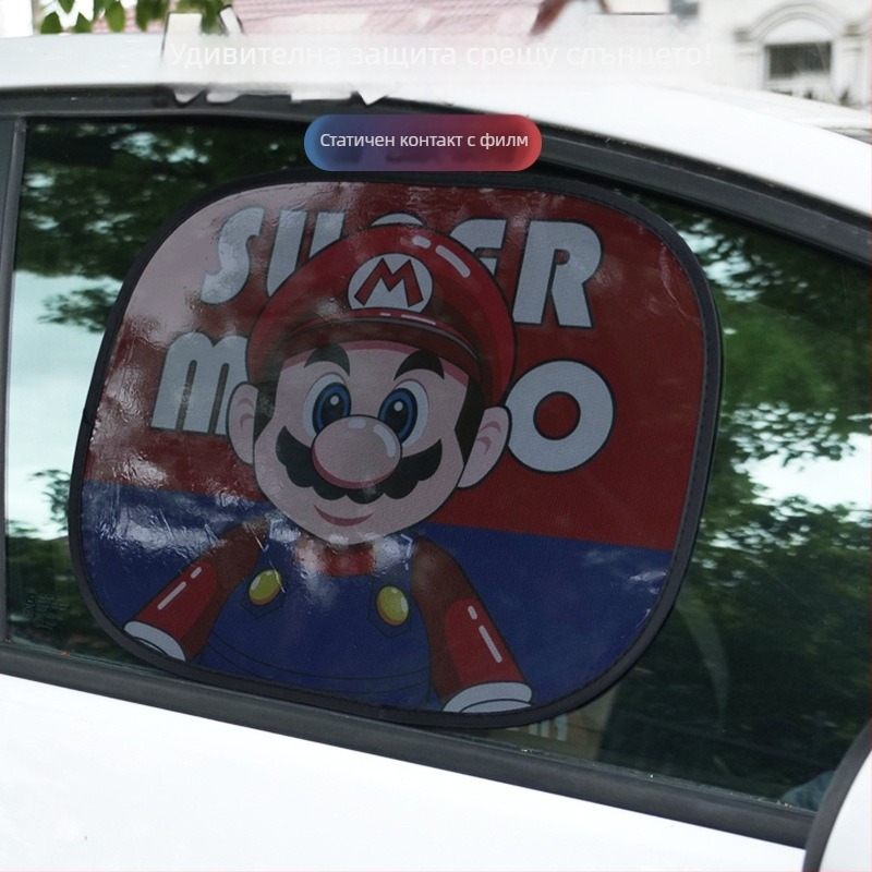 Автомобилен слънцезащитен филм с мрежест материал, прозрачен, подходящ за общи модели, окачен монтаж