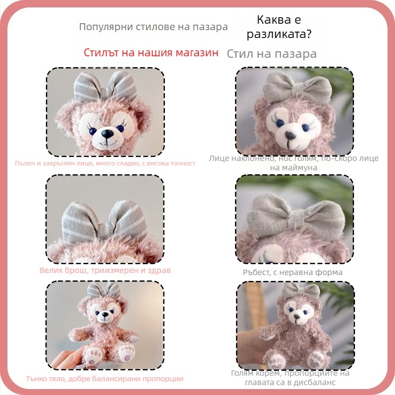 Автомобилна висулка за интериора, плюшена, карикатурен стил, аромат и декоративна украса за огледалото на колата