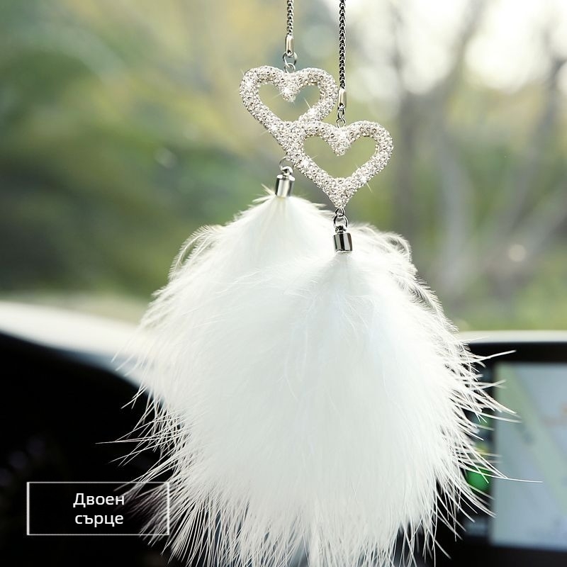 Автомобилна висулка за огледало — метал, модерен стил, декоративна вътрешна украса, закачане към огледало