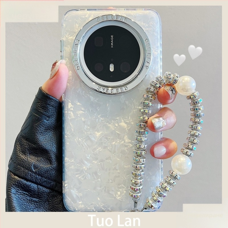 Huawei Mate70Pro защитен кейс, акрилен материал, електроплатиране, антипад, съвместим с Huawei